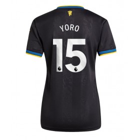 Dámské fotbalový oblečení Manchester United Leny Yoro #15 Tretí košile 2025-26 Krátkým Rukávem